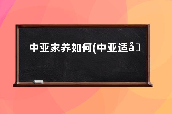 中亚家养如何(中亚适合家养吗)