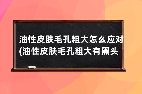 油性皮肤毛孔粗大怎么应对(油性皮肤毛孔粗大有黑头怎么改善)