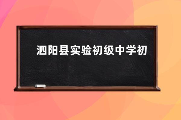 泗阳县实验初级中学初一