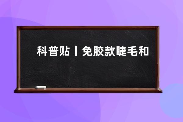 科普贴丨免胶款睫毛和胶水款哪个更好用