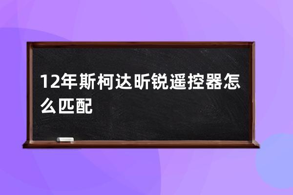 12年斯柯达昕锐遥控器怎么匹配