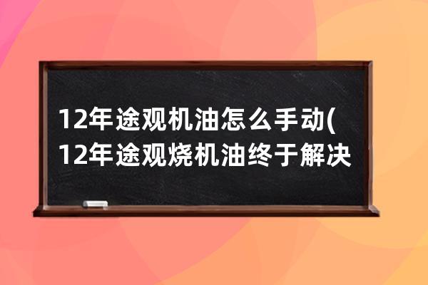 12年途观机油怎么手动(12年途观烧机油终于解决了)