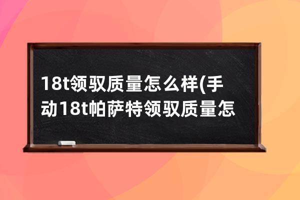 18t领驭质量怎么样(手动18t帕萨特领驭质量怎么样)