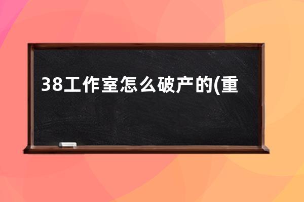 38工作室怎么破产的(重生工作室破产了吗)