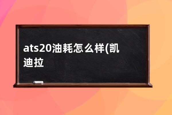 ats20油耗怎么样(凯迪拉克ats20油耗怎么样)