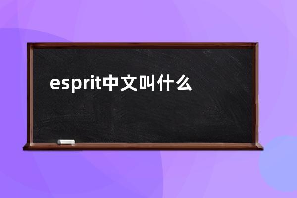 esprit中文叫什么