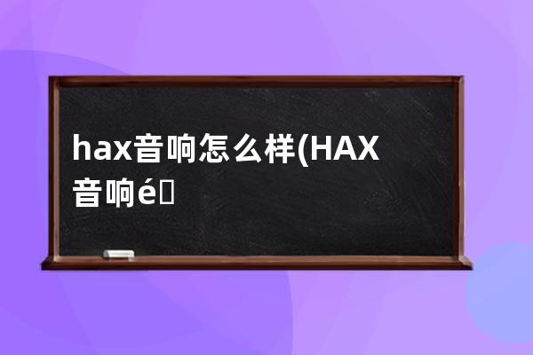 hax音响怎么样(HAX音响 那个国家产的)